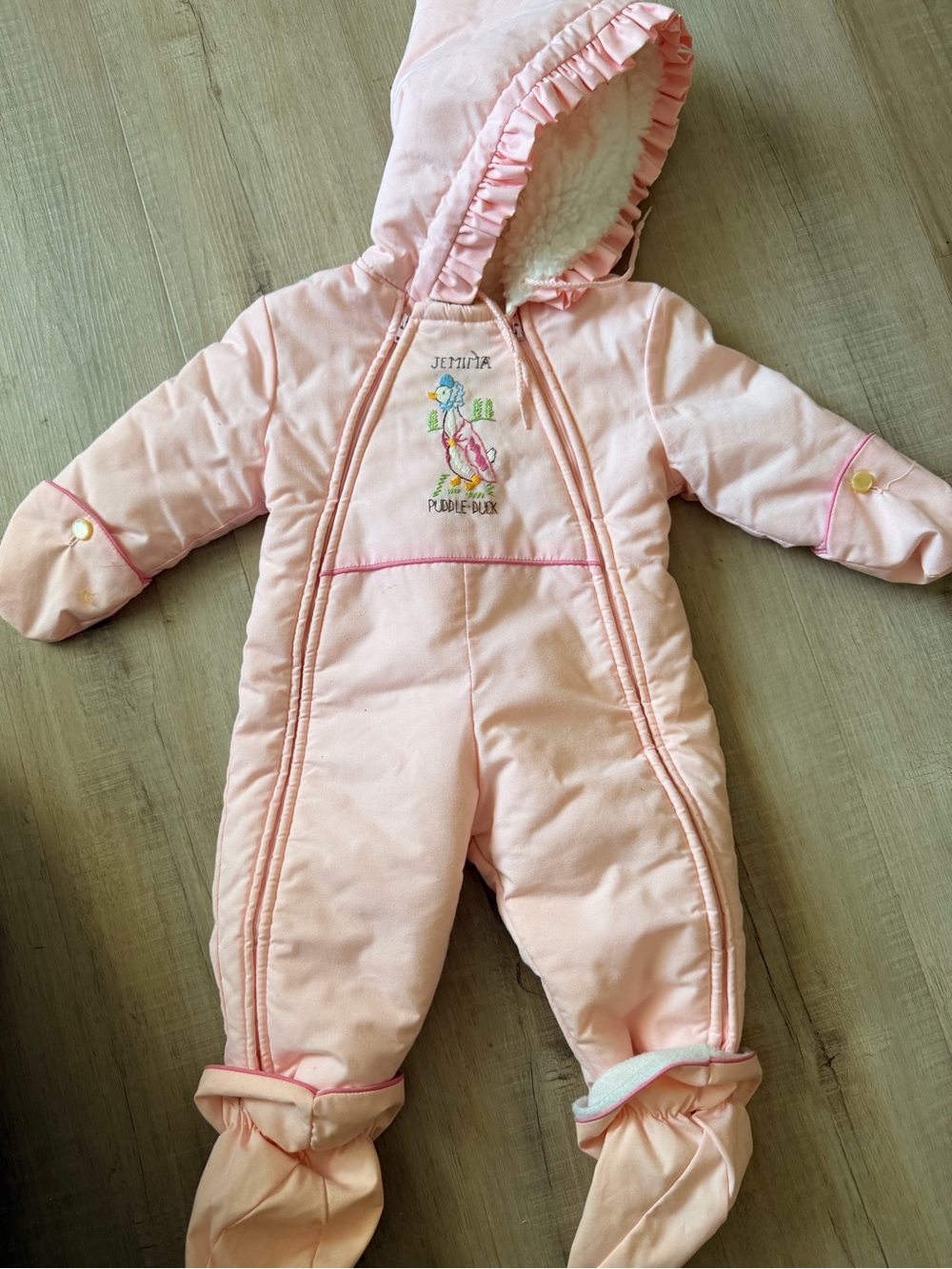 Vintage Beatrix Potter Quiltex Snowsuit